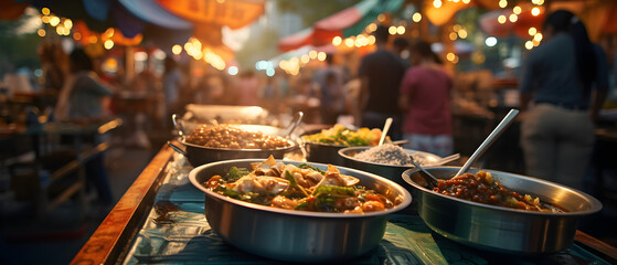 Market Magic: Street Food with a Wide-Angle Lens, Generative AI