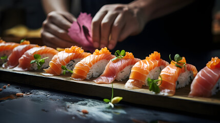 Sushi Symphony: A Visual Feast of Japanese Cuisine, Generative AI