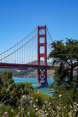 Golden Gate Bridge in San Francisco, California.