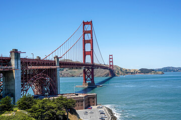 Golden Gate Bridge in San Francisco, California.