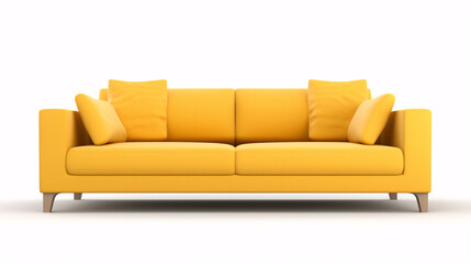 A contemporary couch stood out on a pristine surface, embodying home furnishings.