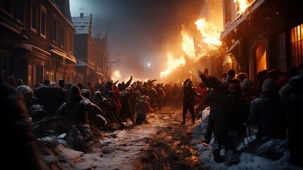 Beautiful Illustration of Happy New Year Celebration