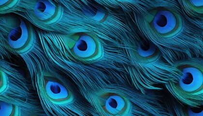 Obraz premium peacock feather blue turqoise ,background 