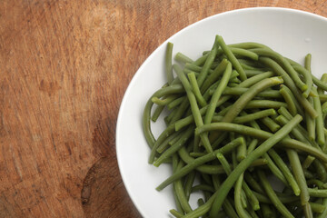 boiled green beans as healthy food