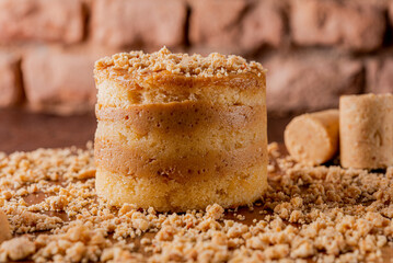 Bolo de paçoca amendoim - Peanuts minicake