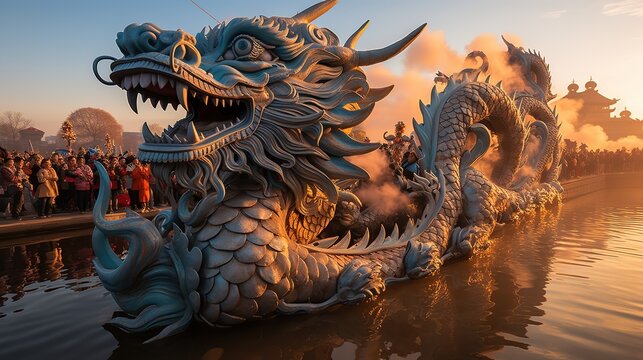 Dragon Boat Festival in China Background Wallpaper