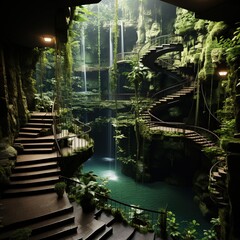 Surreal Landscape a Fountain of Inspiration