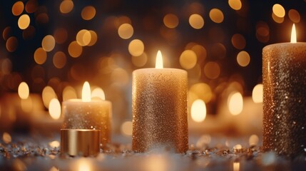  Candlelight Illuminates Christmas Service with Glowing Lights