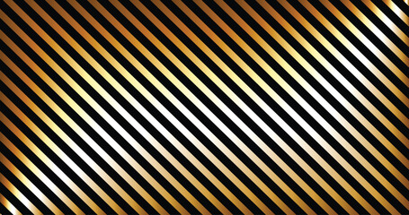 golden stripes on black background. Striped diagonal pattern Vector illustration of Seamless background Christmas theme Background with slanted lines