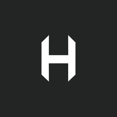 Obraz premium letter h logo