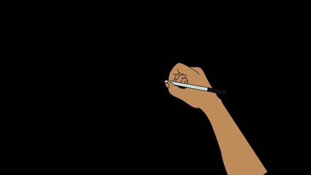 Hand animation for whiteboard explainer video