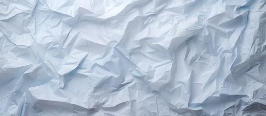 Wrinkled plastic scenery with garbage appearance