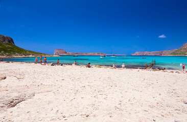 The island Gramvousa and the bay Balos