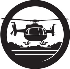 Aerial Elegance Showcased Helicopter Vector Graphics Helicopter Icons in Vectors Artistic Flair