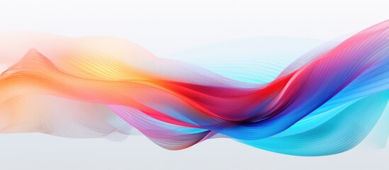 Colorful gradient background with abstract lines for a fantasy vibe - obrazy, fototapety, plakaty
