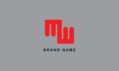 MW WM creative brand minimal logo design
