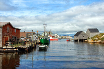 Fototapeta na wymiar Fishing Village of Peggy's Cove Nova Scotia