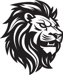 Digital Pride Parade Roaring Lion Showcase Pouncing Lion in Geometric Vector Artistic Precision