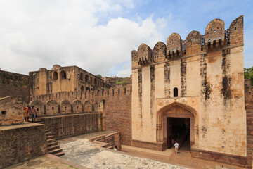 Entry gate of Golconda fort, Hyderabad India