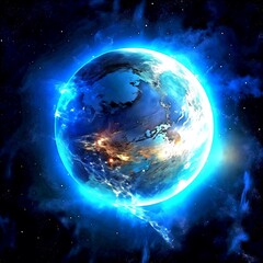 Obraz premium Electric earth