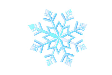 Obraz premium Glistening Gem Simple Icon of a Gleaming Snowflake