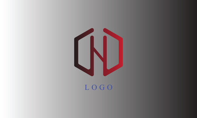 Obraz premium DHD black red gradient creative logo modern, brand logo design with gradient back ground 