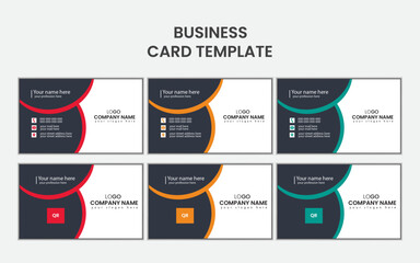 modern and creative business card design template.