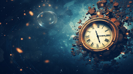 Abstract Time Travel texture background