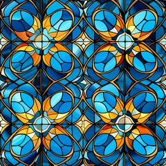 Stained Glass Mosaic Beauty Pattern