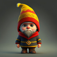 Young Gnome with a Yellow Cap