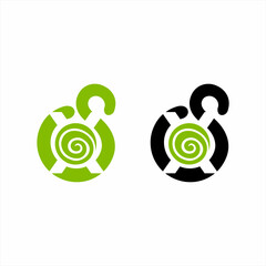 Abstract letter GSX logo design with two color choices.