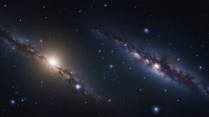 space galaxy background panorama view universe space shot milky way galaxy stars night sky background