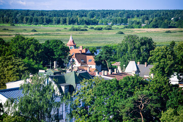 Bird's eye view of the city of Jurmala in Latvia.