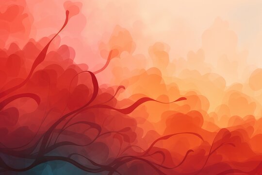 Colors of August: A Vibrant Palette of Burnt Red and Orange