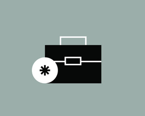 briefcase  vector illustration in flat design