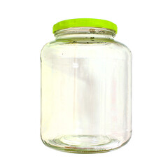 closeup of empty glass mason jar isolated on transparent background,png format, Ideal for canning,pickling,preserving,decoration,juice,candy, water etc