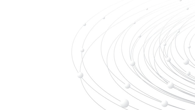 Technology abstract background. Abstract geometric background. Rings and circles backdrop.