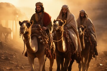 Día de los Reyes Magos. Los reyes Magos del Oriente. Melchor, Gaspar Baltasar The Volchas who brought gifts to the newborn Jesus Christ.