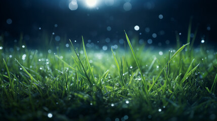 An eerie stillness hangs in the air, the moonlight shining brightly down upon the dew-covered grass