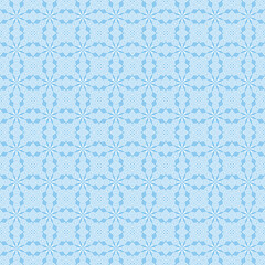 Seamless surface pattern in winter traditional colors. Symmetric geometric abstract background. Ethnic ornament wallpaper. For digital paper, page fills, web design, textile print. Vector illustration