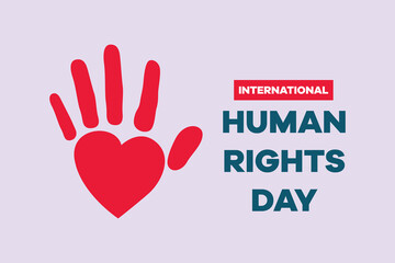 December 10, World Human Rights Day concept. Colored flat vector illustration isolated.