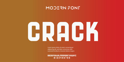 Modern abstract digital alphabet font minimal technology typography creative urban sport fashion  - obrazy, fototapety, plakaty