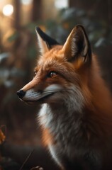 Obraz premium Red fox vulpes.