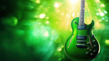Obraz premium Guitar with Bokeh Effects