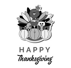 the illustration on theme of Happy Thanksgiving Day.