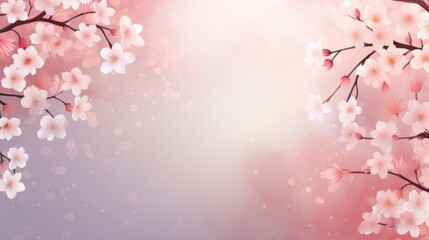 Obraz na płótnie Canvas Cherry Blossom Flowers with Bokeh Effects