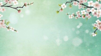 Cherry Blossom Flowers with Bokeh Effects