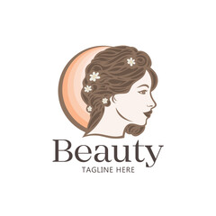 Logo woman. Logo girl. Logo for a beauty salon