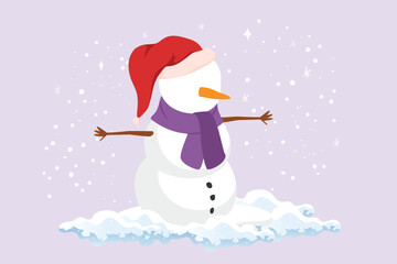 Winter activities. Winter concept. Colored flat vector illustration isolated.