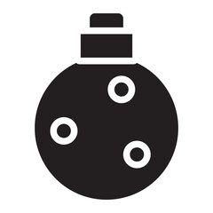 Christmast Ball Glyph Icon